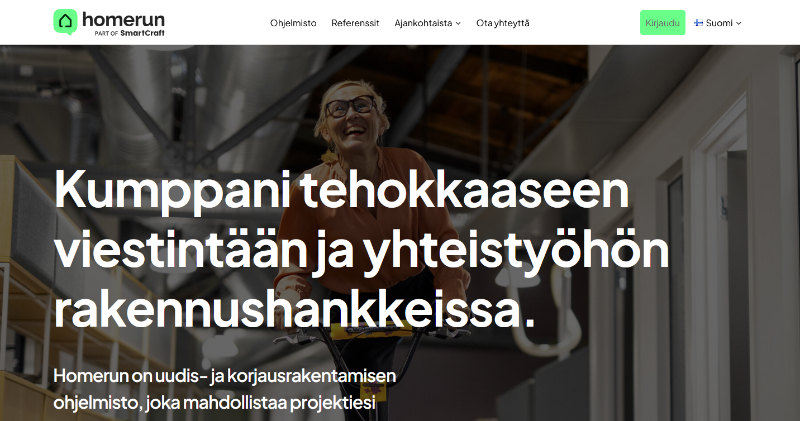 Homerunin verkkosivut