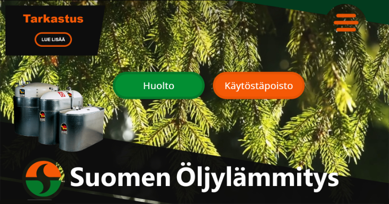 Suomen Öljylämmityksen verkkosivut